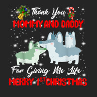 Thanks Mom And Dad And Merry First Christmas To Dog Love T Shirt Unisex Hoodie | Artistshot