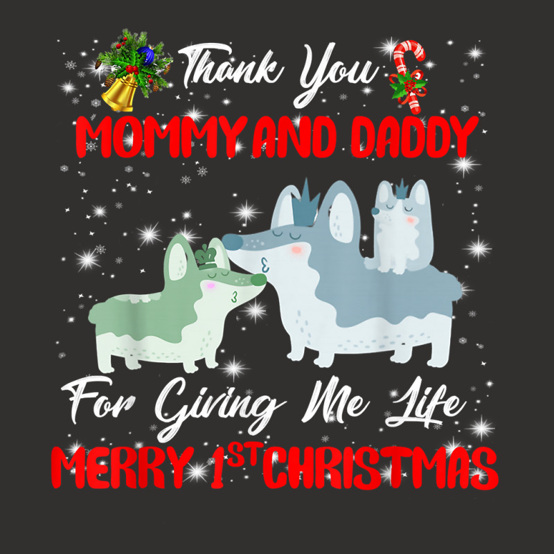 Thanks Mom And Dad And Merry First Christmas To Dog Love T Shirt Champion Hoodie | Artistshot