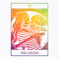 The Lovers Tarot Card Rainbow Occult Goth Lesbian Skeleton T Shirt T-shirt | Artistshot