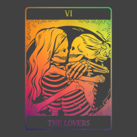 The Lovers Tarot Card Rainbow Occult Goth Lesbian Skeleton T Shirt Vintage T-shirt | Artistshot