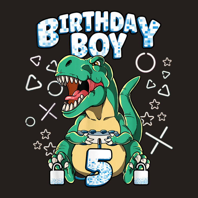 5th Birthday Boy Video Games Gamer Gaming 5 Year Old T Shirt Tank Top | Artistshot