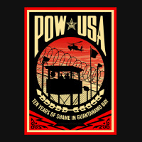 Pow Usa Guantanamo Bay Metal Print Horizontal | Artistshot