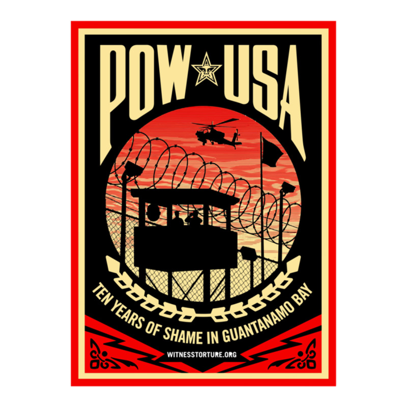 Pow Usa Guantanamo Bay Sticker | Artistshot