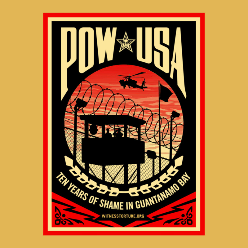 Pow Usa Guantanamo Bay Vintage Hoodie And Short Set | Artistshot