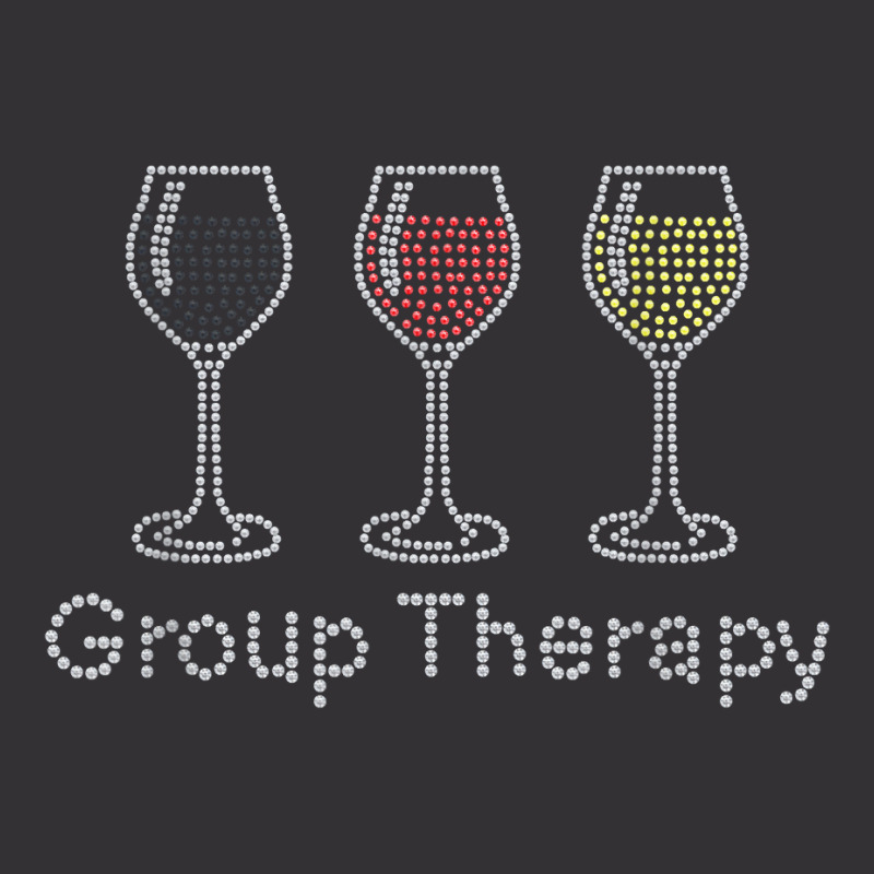 Woman Group Therapy Wine Glasses Rhinestone For Birthday T Shirt Vintage Hoodie by cm-arts | Artistshot