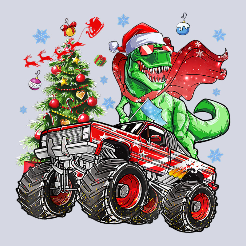 Christmas Tree Dinosaur Riding Monster Truck Christmas T Shirt Fleece Short | Artistshot