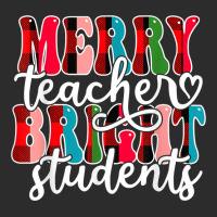 Groovy Plaid Merry Teacher Bright Students Christmas Teacher T Shirt Exclusive T-shirt | Artistshot