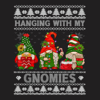 Hanging With My Gnomies Christmas Cute Gnomes Ugly Sweater T Shirt T-shirt | Artistshot