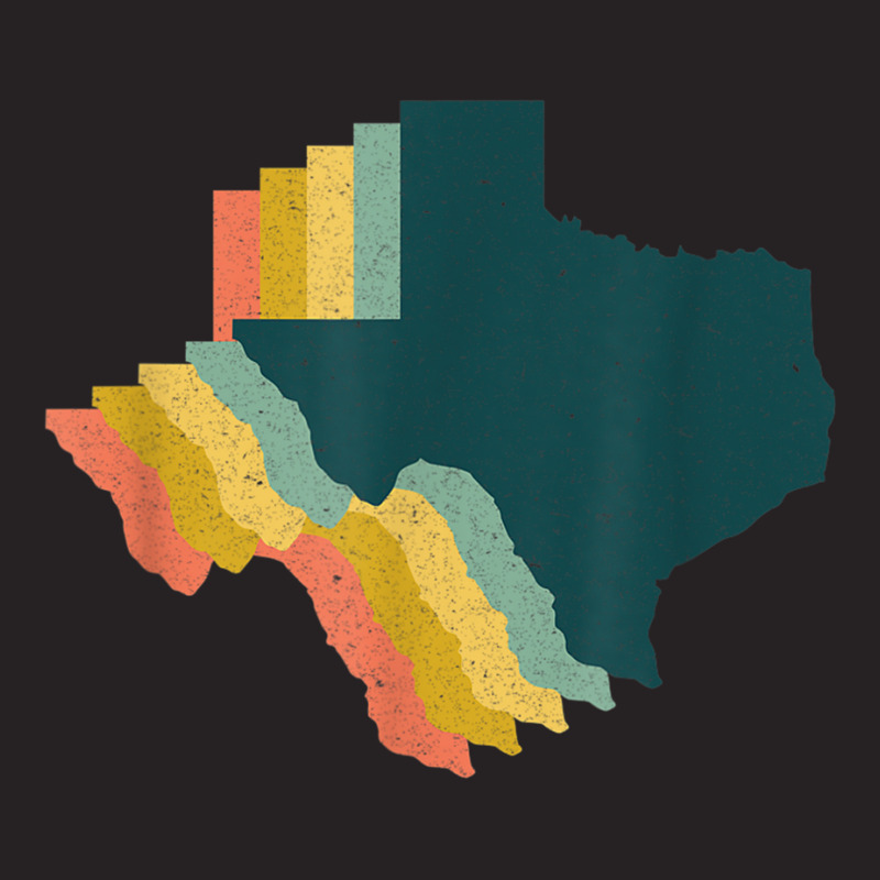 Vintage 80s Western State Native Texan Pride Retro Texas Map T Shirt ...