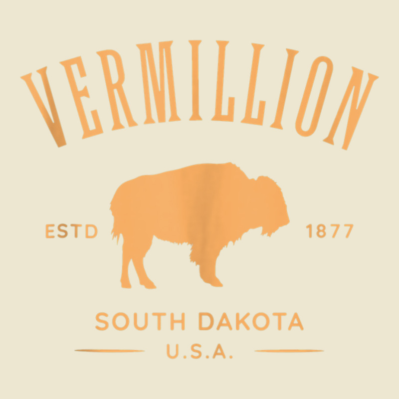 Vermillion South Dakota Bison Design Tank Top Cropped Hoodie by cm-arts | Artistshot