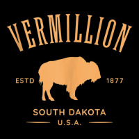 Vermillion South Dakota Bison Design Tank Top Cropped Sweater | Artistshot