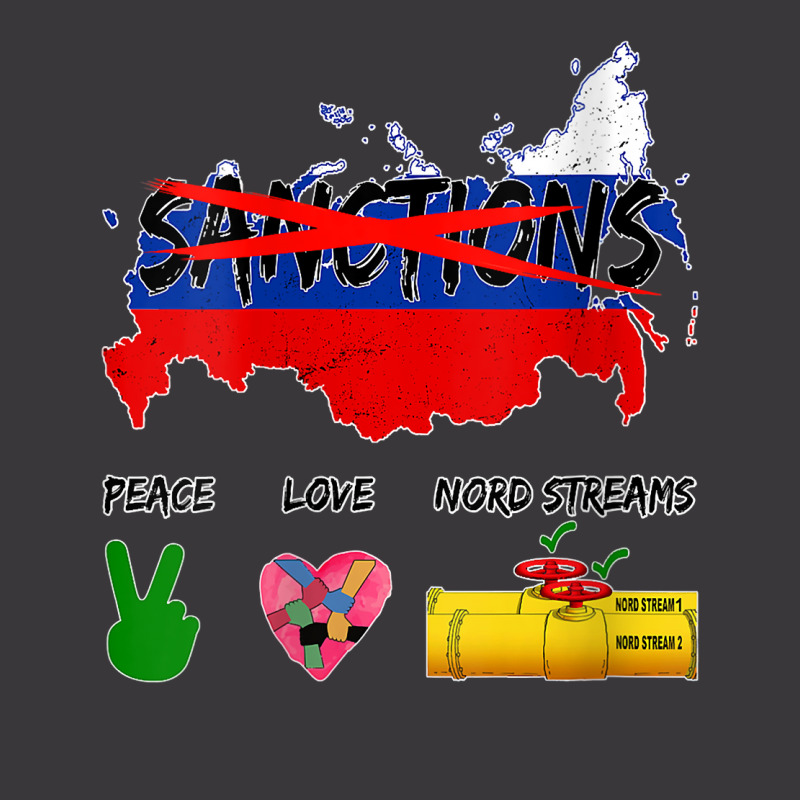 Womens Peace Love And Nord Streams Remove All Sanctions On Russia V Ne Ladies Curvy T-Shirt by cm-arts | Artistshot