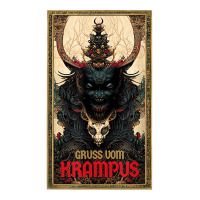 Merry Gruss Vom Krampus Greetings Tarot Christmas Devil T Shirt Zipper Hoodie | Artistshot