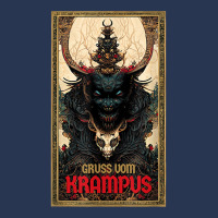 Merry Gruss Vom Krampus Greetings Tarot Christmas Devil T Shirt Men Denim Jacket | Artistshot