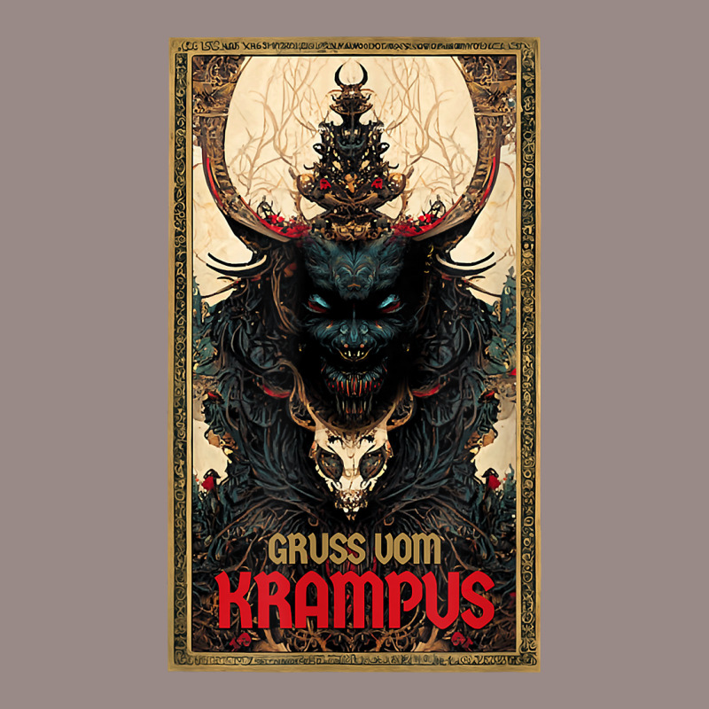 Merry Gruss Vom Krampus Greetings Tarot Christmas Devil T Shirt Vintage T-shirt | Artistshot