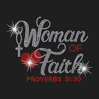 Woman Of Faith Bling Rhinestone Funny Christian Birthday T Shirt Classic T-shirt | Artistshot