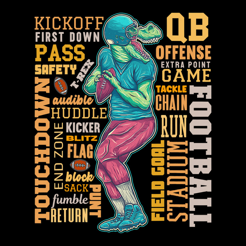 Football Dinosaur Game Day For Men Women Kids Trex Pocket T-Shirt by cm-arts | Artistshot