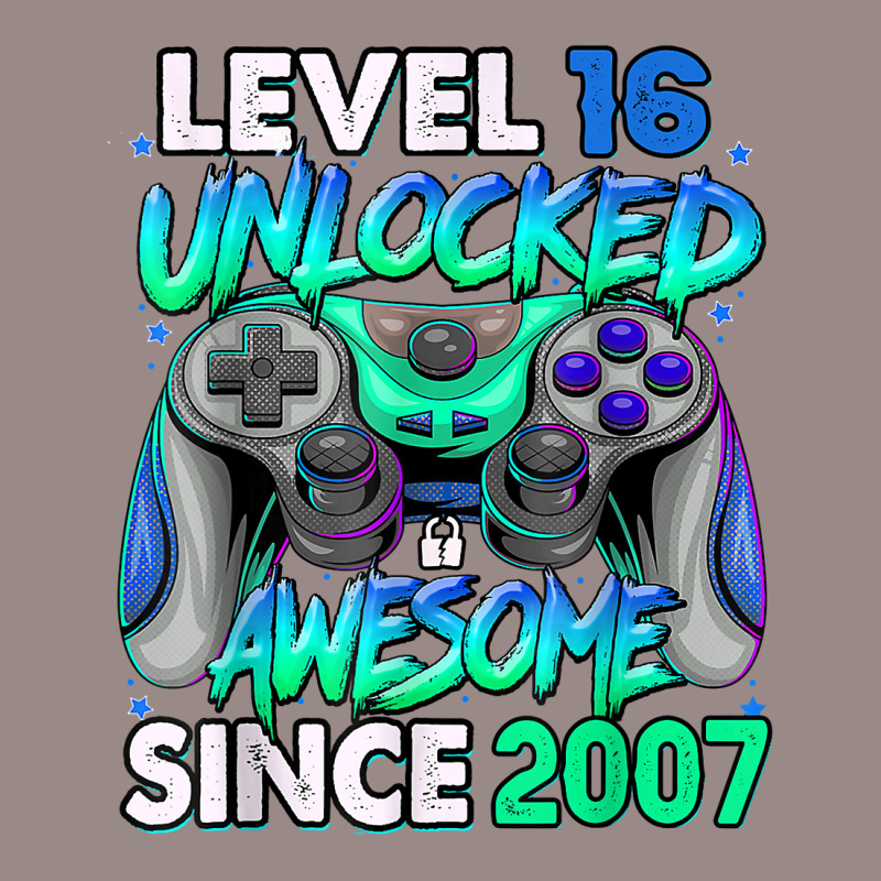 Vintage 16 Year Old Birthday Unlocked Awesome Since 2007 T Shirt Vintage T-shirt | Artistshot