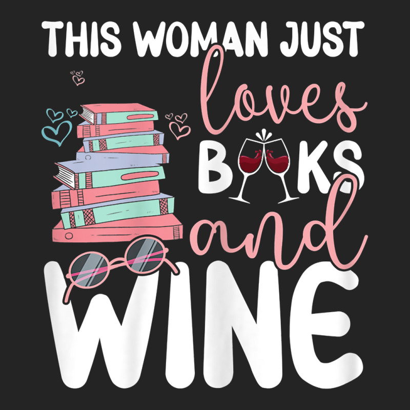 Womens This Woman Just Loves Books And Wine T Shirt 3/4 Sleeve Shirt | Artistshot