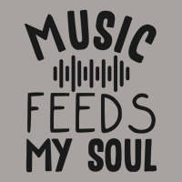 Music Feeds My Soul Black Letter Racerback Tank | Artistshot