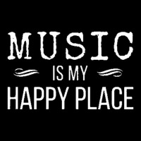 Music Is My Happy Place Inspiring Music Novelty Adjustable Cap | Artistshot