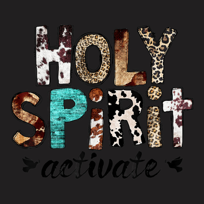 Retro Leopard Holy Spirit Activate Cowboy Rodeo Western Girl T-shirt | Artistshot