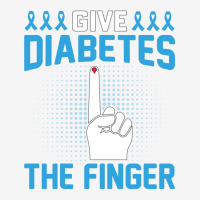 Diabetes Awareness Give Diabetes The Finger Support Diabetes Long Slee Adjustable Cap | Artistshot