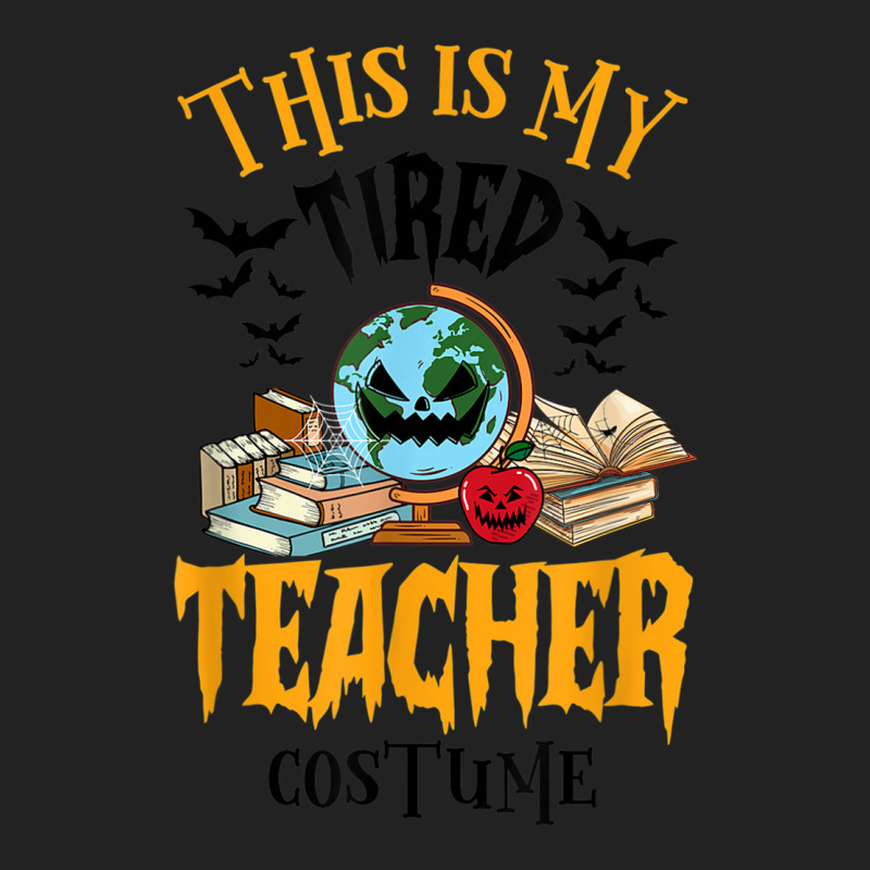 Custom Mens This Is My Tired Teacher Costume Teacher Halloween 2022 T