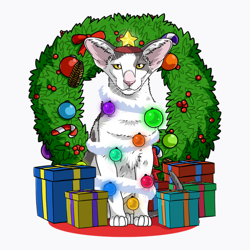 Oriental Shorthair Cat Christmas Tree X Mas Santa Long Sleeve T Shirt T-shirt | Artistshot