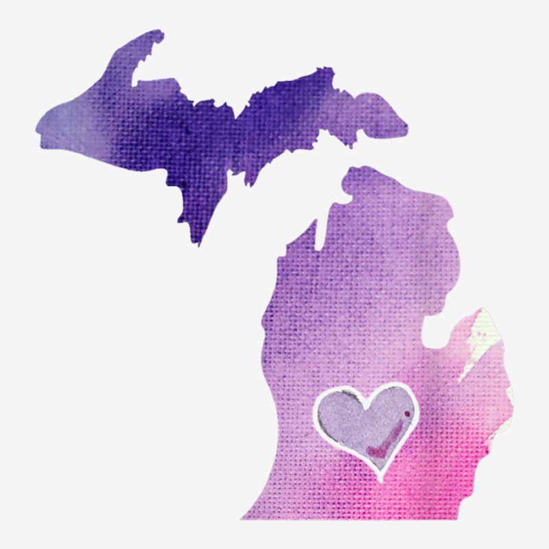 Cute Pink I Love Michigan Pure Michigander T Shirt Front Car Mat | Artistshot