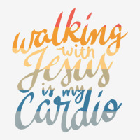 Walking With Jesus Is My Cardio   Funny Christian Workout Premium T Sh Crew Socks | Artistshot