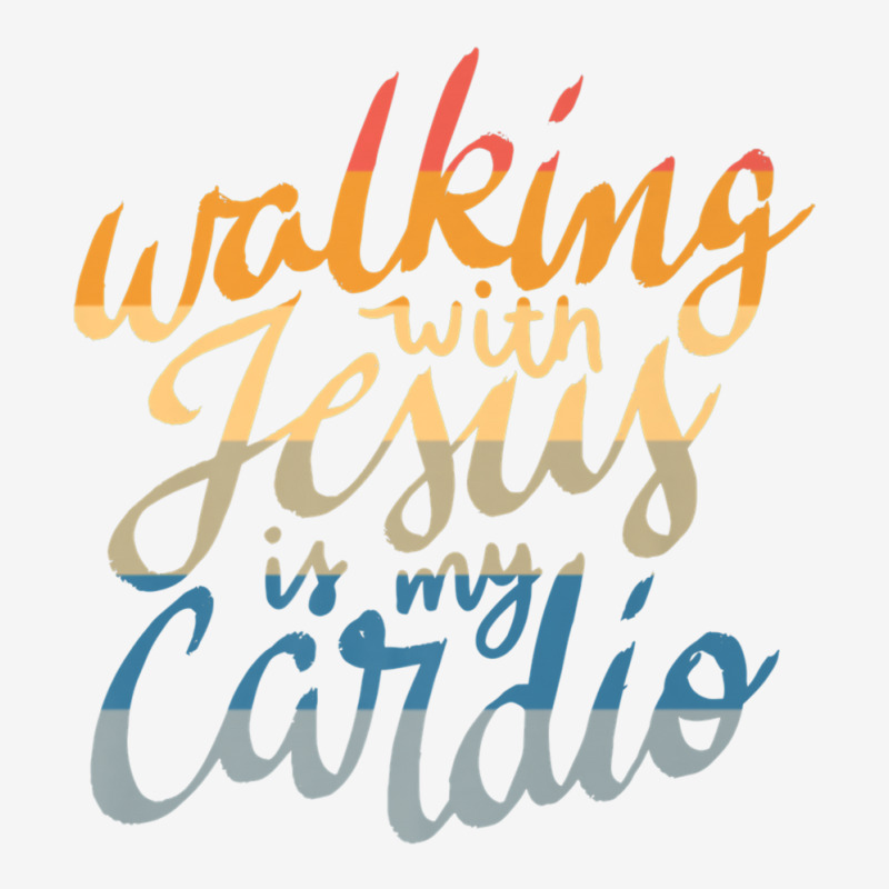 Walking With Jesus Is My Cardio   Funny Christian Workout Premium T Sh Crew Socks | Artistshot