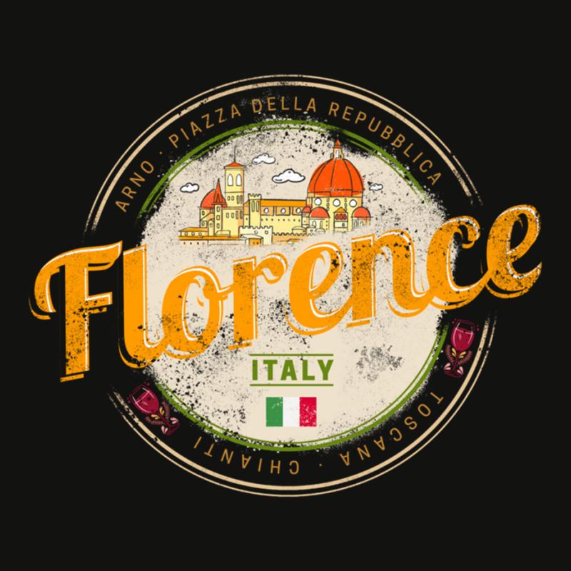 Florence Capital Of Tuscany Italy Vintage Souvenir Sweatshirt Scorecard Crop Tee by cm-arts | Artistshot