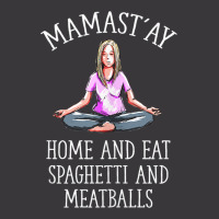 Mamast'ay Home And Eat Spaghetti And Meatballs Funny Yoga Tank Top Ladies Curvy T-shirt | Artistshot