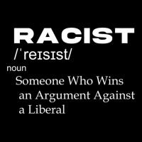 Funny Racist  Definition,  Racist Someone Who Wins An Argument Against V-neck Tee | Artistshot