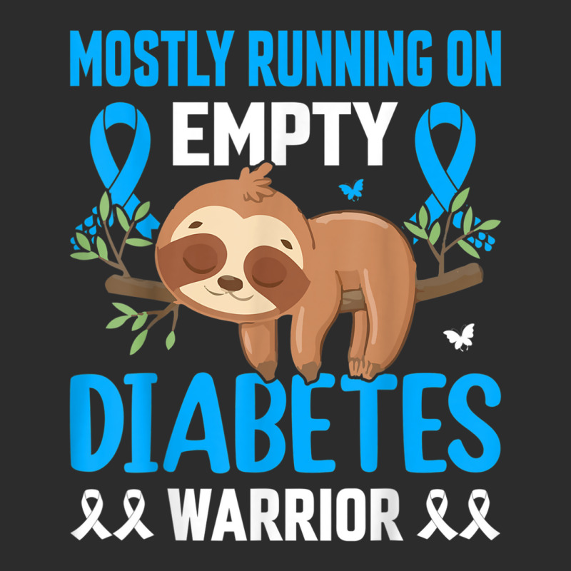 Funny Lazy Sloth Mostly Running On Empty Diabetes Warrior T Shirt Exclusive T-shirt by cm-arts | Artistshot