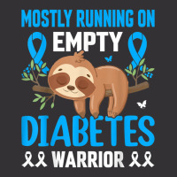 Funny Lazy Sloth Mostly Running On Empty Diabetes Warrior T Shirt Vintage Hoodie | Artistshot