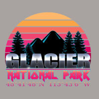 Glacier National Park With Gps Location  80s Design Racerback Tank | Artistshot