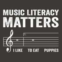 Funny Sarcastic Music Literacy Matters I Like To Eat Puppies Sweatshir Bucket Hat | Artistshot