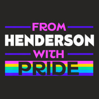 From Henderson With Pride Lgbtq Sayings Lgbt Quotes Nevada Premium T S Ladies Fitted T-shirt | Artistshot