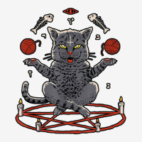 Cat Exorcism Ritual Fish Bone Wool Ball Funny Halloween T Shirt Classic T-shirt | Artistshot