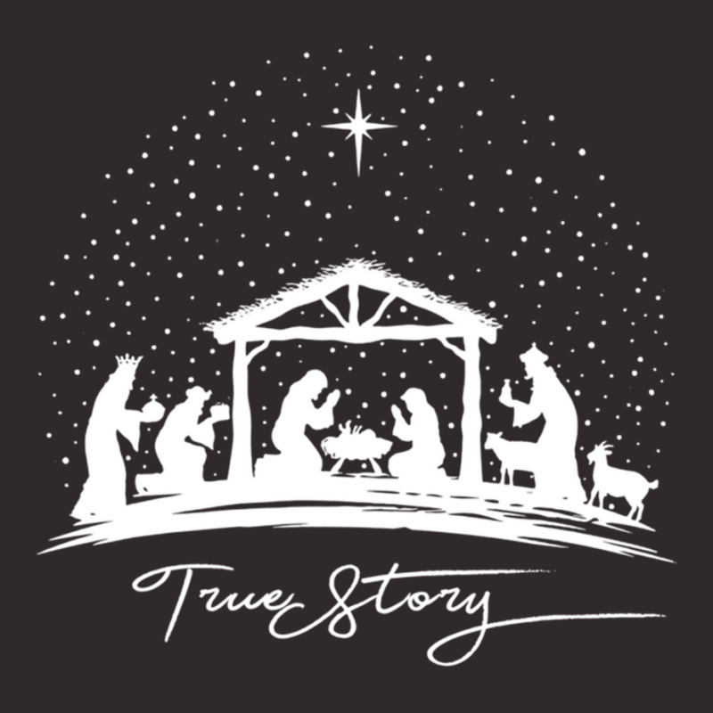 True Story Nativity Christmas Baby Jesus Manger Catholic Pullover Hood Racerback Tank by cm-arts | Artistshot