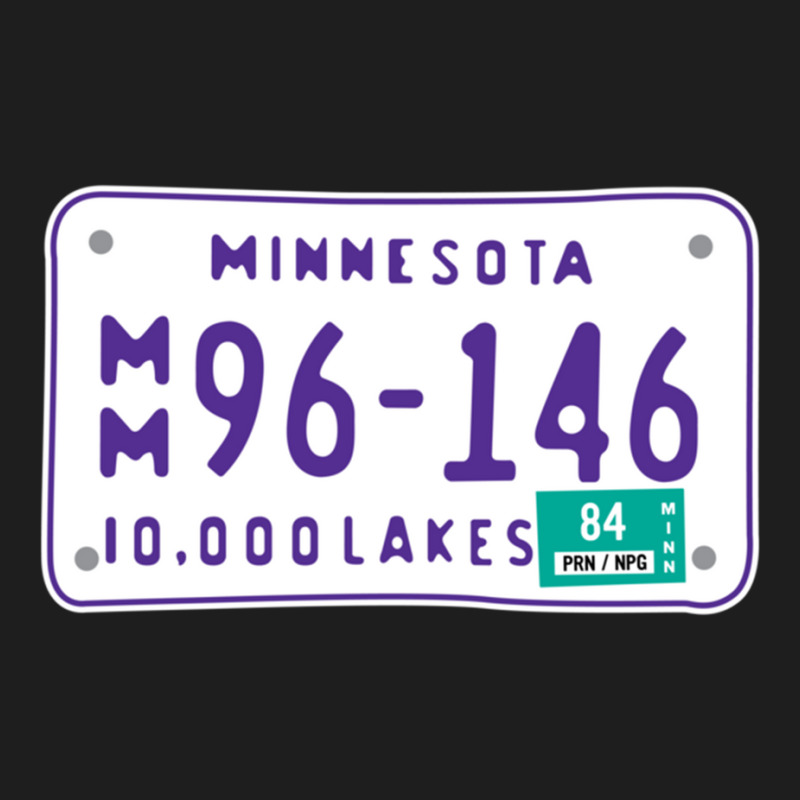 Prince Purple Rain Motorcycle License Plate Classic T-shirt By Cm-arts ...