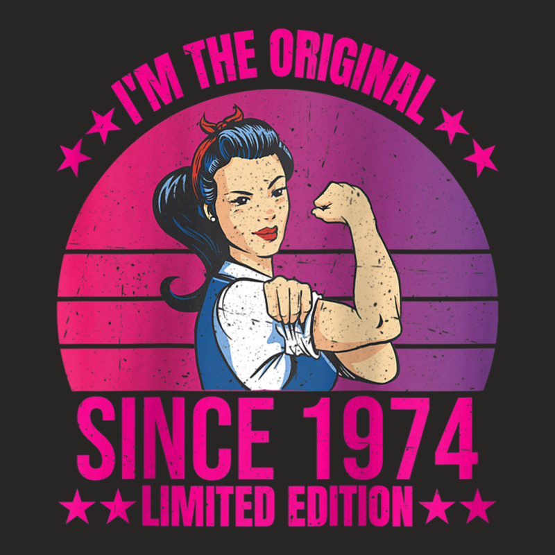 Womens I'm The Original Since 1974 Limited Edition Cool Style Retro Ra Ladies Fitted T-Shirt by cm-arts | Artistshot