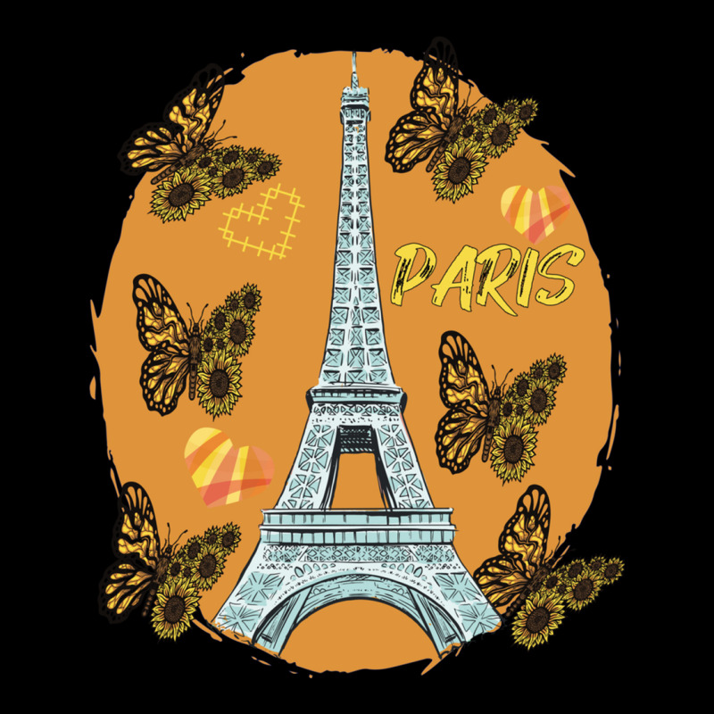 Love Paris Hearts Eiffel Tower Butterfly France Love French Long Sleev Legging by cm-arts | Artistshot