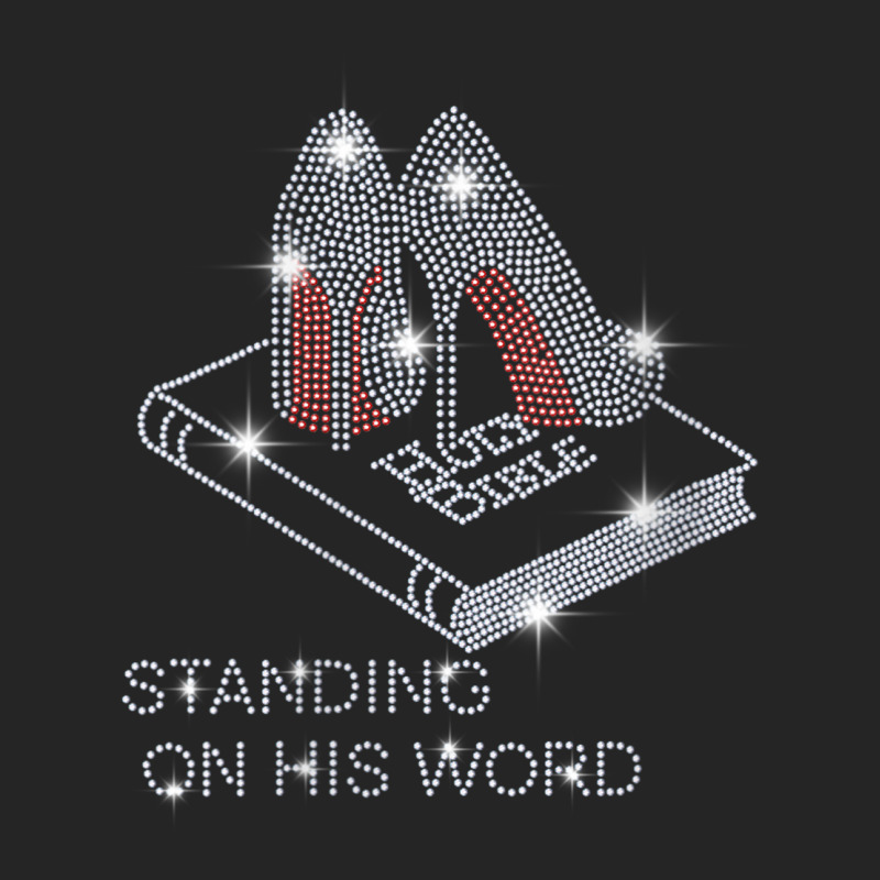 Womens Stand On His Word Bible Christian Bling Rhinestone Tee V Neck T Unisex Hoodie by cm-arts | Artistshot