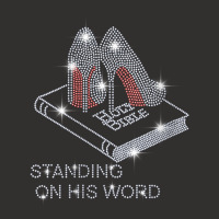 Womens Stand On His Word Bible Christian Bling Rhinestone Tee V Neck T Champion Hoodie | Artistshot