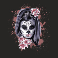 La Calavera Catrina Halloween Candy Sugar Skull Girl Raglan Baseball T Ladies Fitted T-shirt | Artistshot