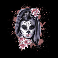 La Calavera Catrina Halloween Candy Sugar Skull Girl Raglan Baseball T Maternity Scoop Neck T-shirt | Artistshot