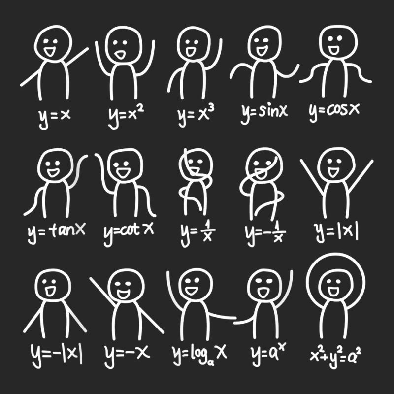 Algebra Dance Funny Graph Figures Math Equation T Shirt T Shirt Men's T-shirt Pajama Set by cm-arts | Artistshot